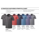 Adidas Ultimate 365 Heathered Stripe Polo-Blank Custom Imprinted