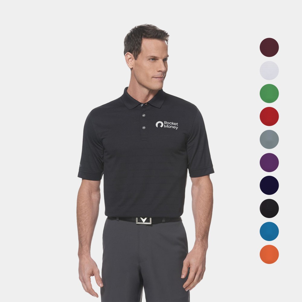Customized Callaway Vent Moisture Wicking Men's Polo Shirt with Custom Logo Customized Callaway Vent Moisture Wicking Men's Polo Shirt with Custom Logo