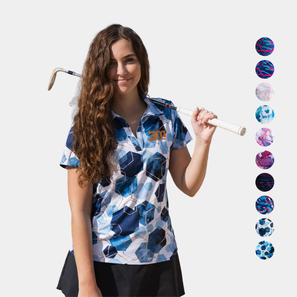 Custom YATTA Golf - Freedom women's Wrinkle Resistant Golf Polo Shirts