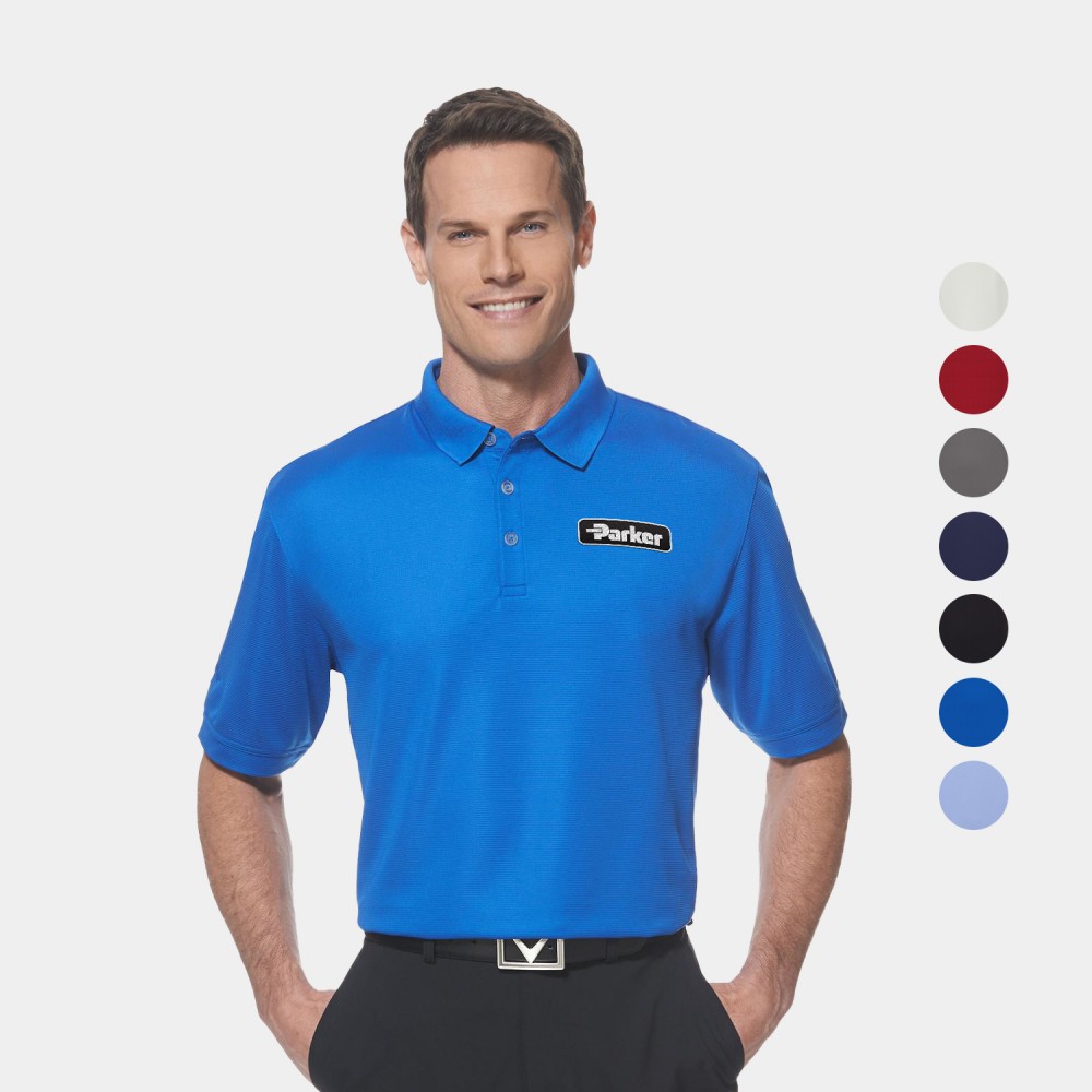 Callaway Vent Moist Wicking Men's Ottoman Polo Shirt with Custom Logo with Logo