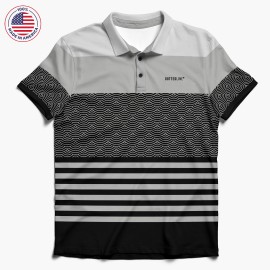 Made in USA, Polo Shirt, Dye Sub Antimicrobial Crew Neck with Logo