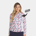 PUMA YouV Borrego UPF 50+ Women's Golf Quarter-Zip with Logo