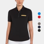 PERRY ELLIS Moisture Wicking UPF 50+ Women's Classic Polo Shirt with Custom Logo with Logo