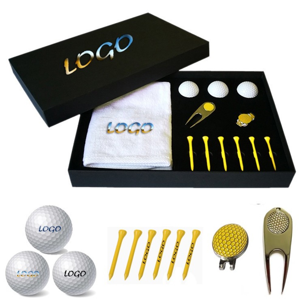 Golf Towel Pack Gift Set with Logo Golf Towel Pack Gift Set with Logo