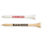 Pride Bambo Golf Tees 3 " - 1 Color Shank Imprint with Logo