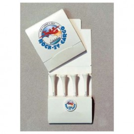 Pro Elite Gold Standard Golf Tee Packet w/ Four 3 1/4" Tees & 1 Marker with Logo