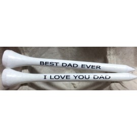 Customized 2" Wood Tees  Customized 2" Wood Tees