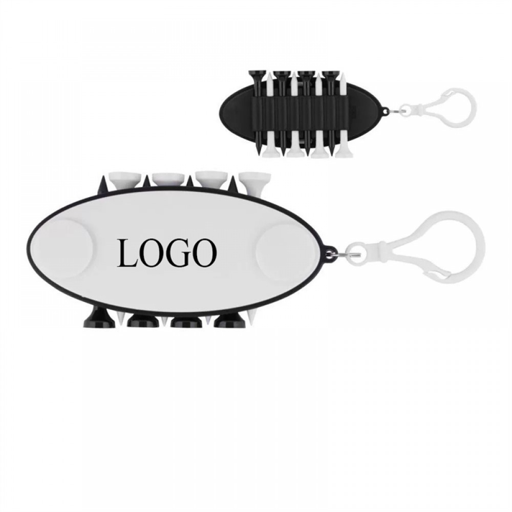 Oval Golf Tee Carrier with Logo Oval Golf Tee Carrier with Logo