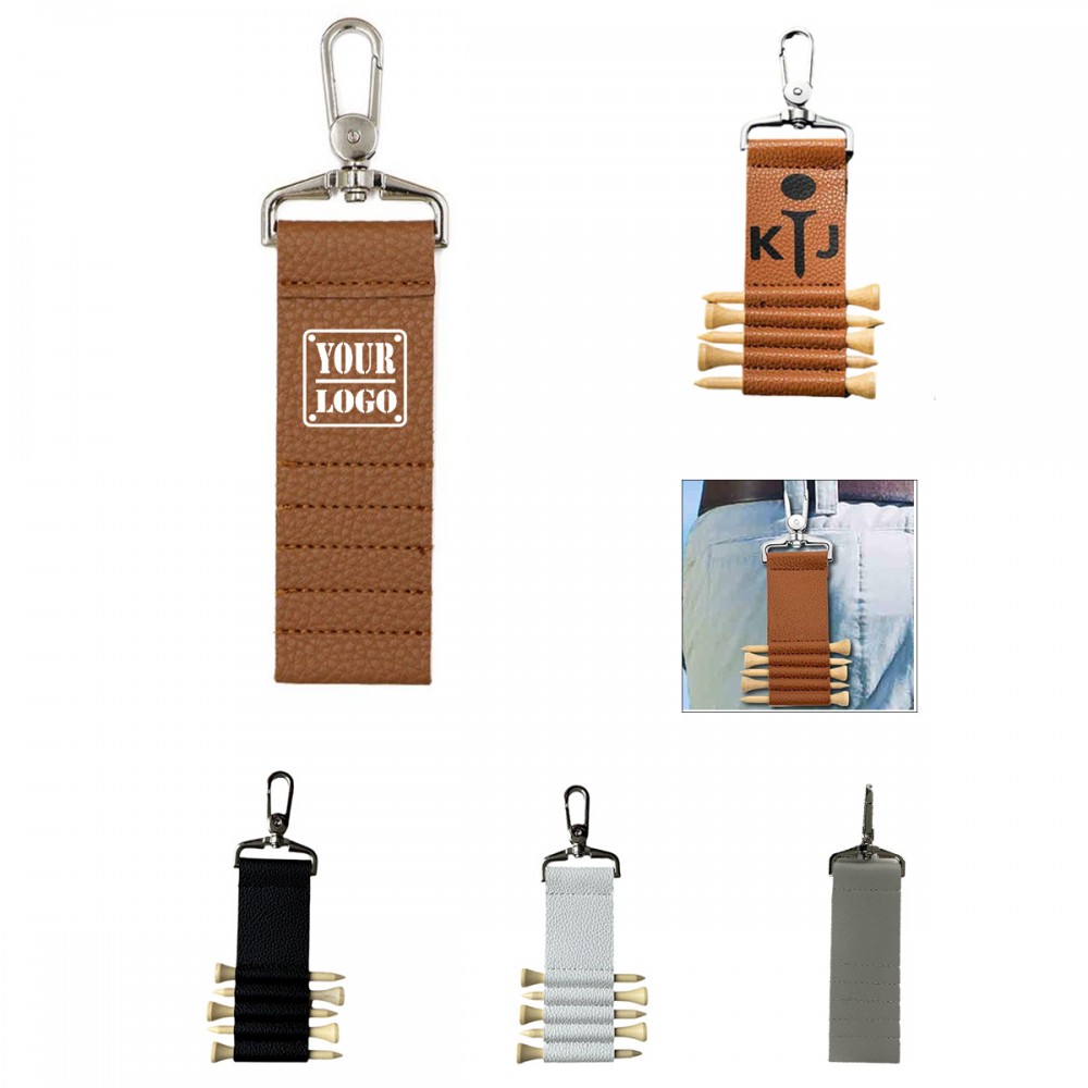 Customized Golf Tee Holder With 5Pcs Tee