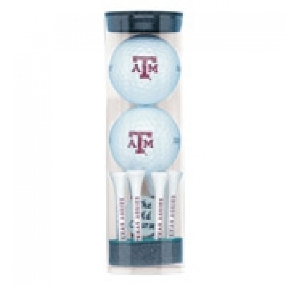 Wilson" Ultra" Golf Ball Tube w/ 2 Golf Balls, 8 Tees & 1 Marker with Logo