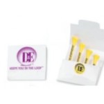 Custom Imprinted Matchbook Golf Accessory Pack w/4 Short Tees & 1 Ball Marker