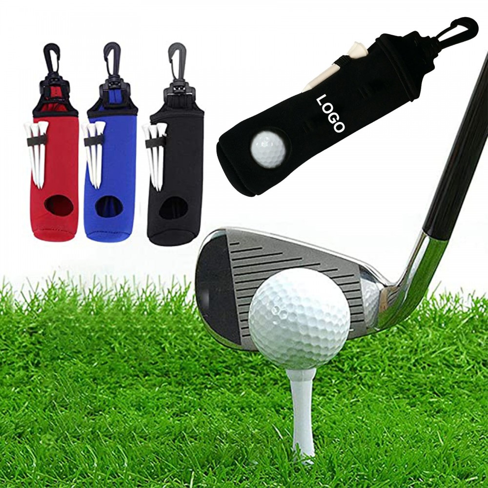 Custom Branded Golf Ball Pouch/Tee Holder