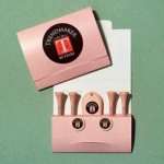Golf Tee Matchbook Packet w/ Four 2 3/4" Tees, 2 Markers & 1 Repair Tool with Logo