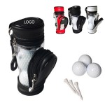 Custom Branded Golf Ball Pouch With 2 Golf Balls 3 Golf Tees