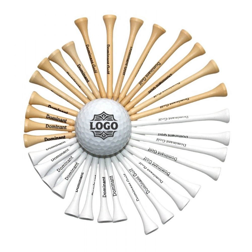 Personalized Custom Natural Maple Wood Golf Tee