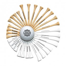 Personalized Custom Natural Maple Wood Golf Tee