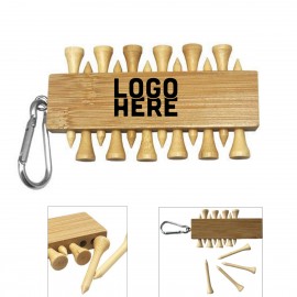 Golf Tee Holder with Carabiner with Logo