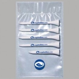 Custom Value Poly Bag Pack w/ Four 2 3/4" Tees, One 2 1/8" Tee & 1 Marker