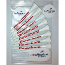 Logo Branded Pro Elite Gold Standard Poly Bag Pack w/ 8 Tees, 2 Markers & 1 Divot Fixer