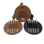 Premium Leather Golf Tee Holder Pouch with Logo