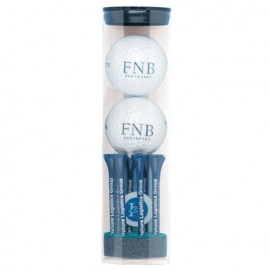 Wilson "Ultra" Golf Ball Tube w/ 2 Golf Balls, Eight 2 3/4" Tees & 1 Marker with Logo