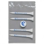 Personalized Value Poly Bag Pack w/ Four 2 3/4" Tees & 1 Marker