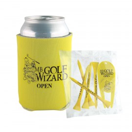 Personalized Can Coolie Golf Tee Kit