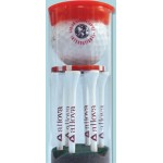 Top Flite Golf Ball Tube w/2 Golf Ball, Six 2-3/4" Tees & 1 Poker Chip Marker with Logo