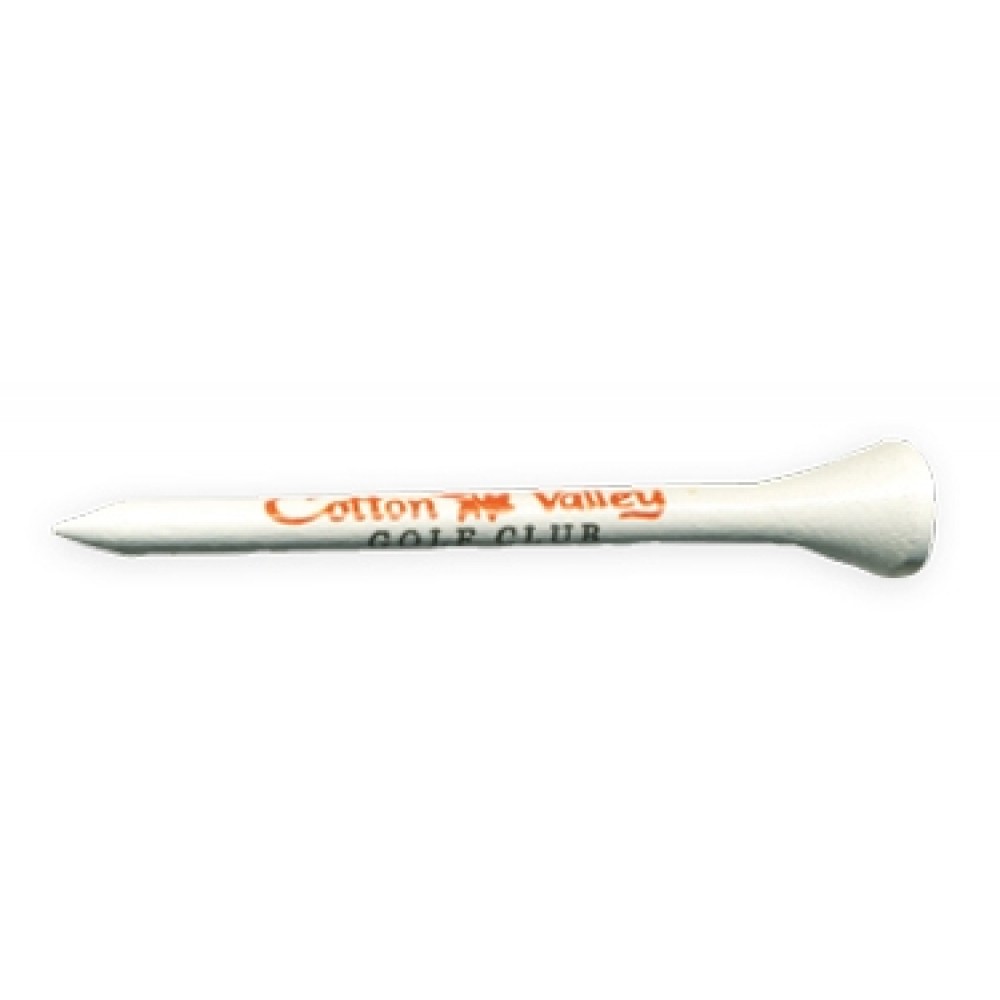 Customized Pride Premium Wood Imprinted Golf Tee 2 1/8" - 2 Color Customized Pride Premium Wood Imprinted Golf Tee 2 1/8" - 2 Color