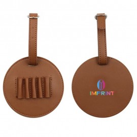 Logo Branded Round Golf Tee Storage Pouch