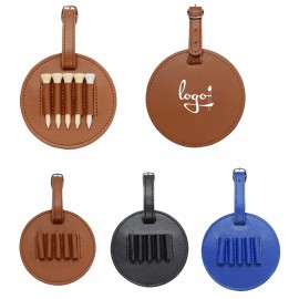 Customized Leather Golf Tee Organizer