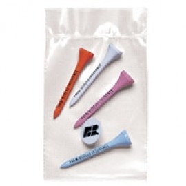 Logo Branded Pro Elite Poly Bag Pack w/ 4 Tees & 1 Ball Marker