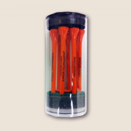 Custom Super Length Eight 3 1/4" Tees & 1 Marker in Tube