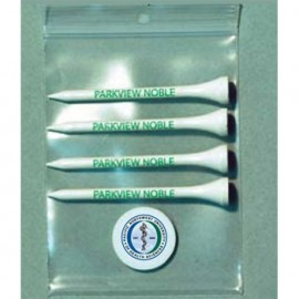 Pro Elite Gold Standard Poly Bag Pack w/ 4 Tees & 1 Marker with Logo  Pro Elite Gold Standard Poly Bag Pack w/ 4 Tees & 1 Marker with Logo