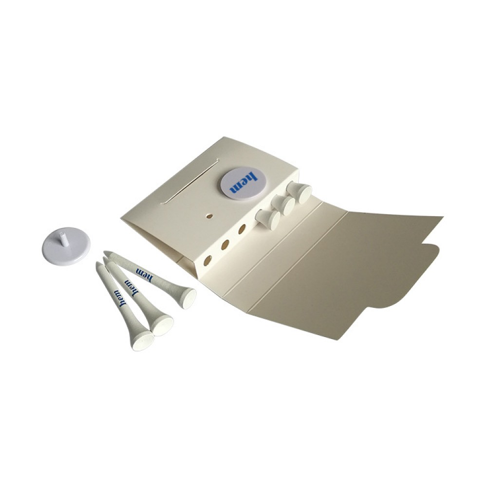 Custom Golf Tee & Ball Marker Matchbook Pack
