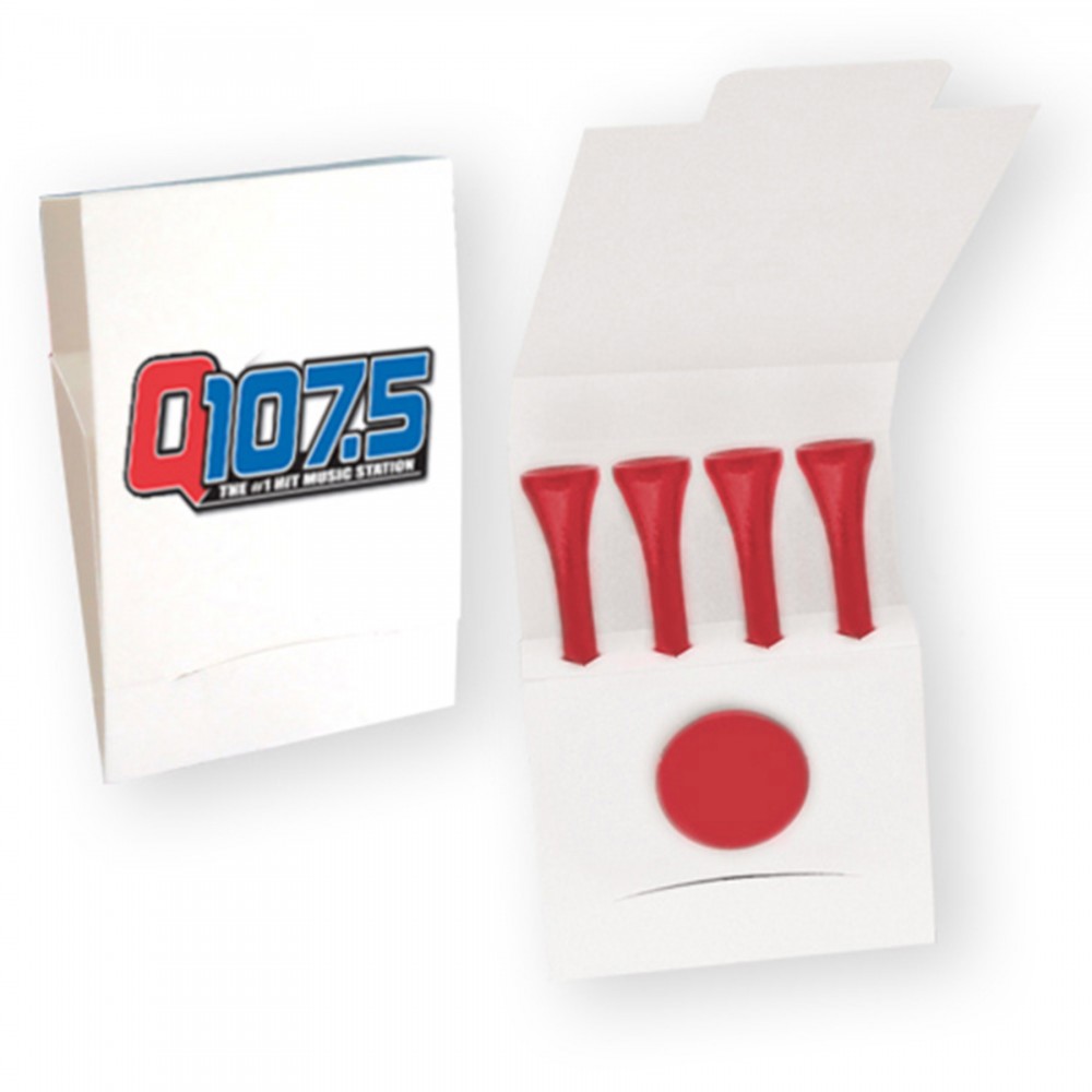 Custom Full Color Matchbook Packet with 4 Blank Tees and 1 Marker