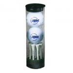 Customized "Top Flite" Golf Ball Tube w/ 2 Balls, 8 Tees & 1 Marker