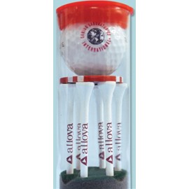 Custom Titleist Pro V1 Golf Ball Tube w/2 Golf Ball, Six 2-3/4" Tees & 1 Poker Chip Marker
