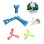 Flexible Tripod Colorful Rubber Golf Tee with Logo
