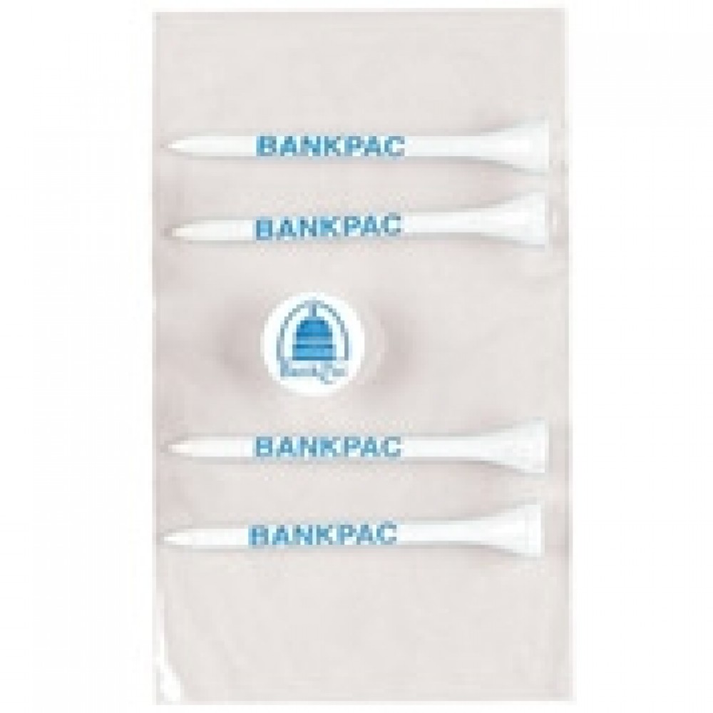 Personalized Pro Elite Poly Bag Pack w/ 4 Tiger Golf Tees & 1 Ball Marker Personalized Pro Elite Poly Bag Pack w/ 4 Tiger Golf Tees & 1 Ball Marker