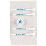 Personalized Pro Elite Poly Bag Pack w/ 4 Tiger Golf Tees & 1 Ball Marker