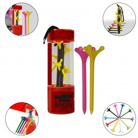 Plastic Golf Ball Tee Holder with Logo