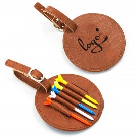 Personalized PU Golf Tee Holder with 5 Tees