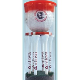 TITLEIST TRU FEEL Golf Ball Tube w/2 Golf Ball, Six 2-3/4" Tees & 1 Poker Chip Marker with Logo