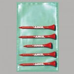 Logo Branded Value Poly Bag Pack w/ Four 2 3/4" Tees & One 2 1/8" Tee