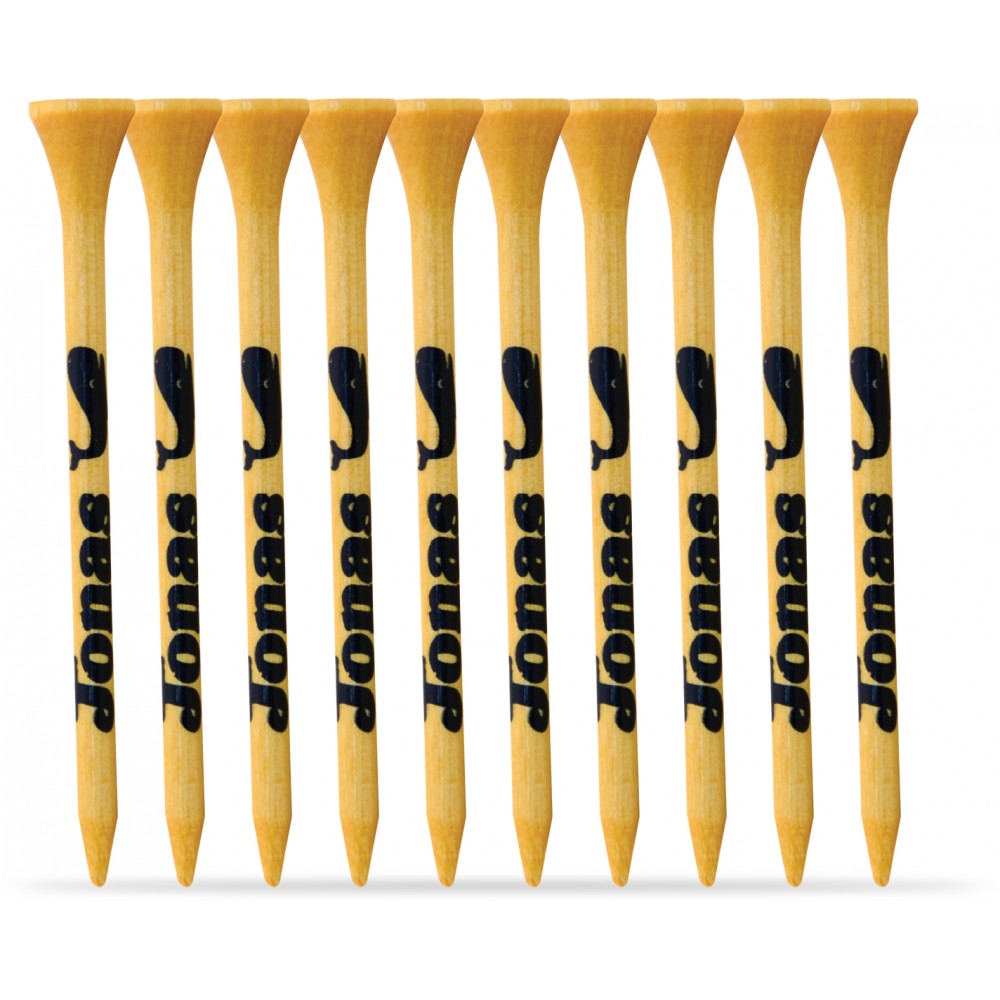 Custom Branded 10 Pack of Bamboo Golf Tees Custom Branded 10 Pack of Bamboo Golf Tees