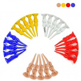 Customized Nude Woman Plastic Golf Tees