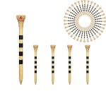 Stripe Pattern Wood Golf Tees with Logo