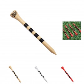 Natural Hardwood Golf Tee with Logo