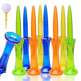 Plastic Step Down Golf Tees with Logo  Plastic Step Down Golf Tees with Logo